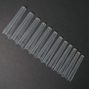 High quality Half Cover No C Curve XXXL Coffin Nail Tips with Custom Logo