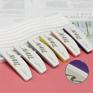 High quality Mini Nail File Washable Double sided File with Sponge Buffer