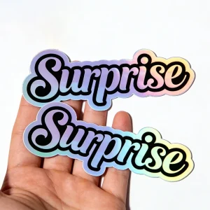 Hologram Stickers Custom With Holo Effect Waterproof Cartoon Individual Decoration Gift PVC Vinyl PT