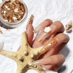 Holographic Sequin Shining Nail Glitter Flakes for Art Salon and DIY Manicure Professional Grade