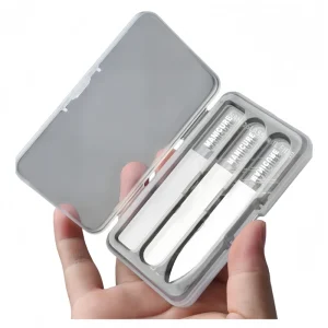 Hot 3 Pcs Set Nano Glass Nail File Transparent Crystal Nail Shiner Buffer Polisher With Case for Natural Nails Manicure Tool