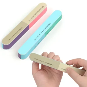 Hot Customized 7 step Way Sponges Polishing Nail Files Manicure Salon Tools EVA Shine Nails Block Buffer Polisher