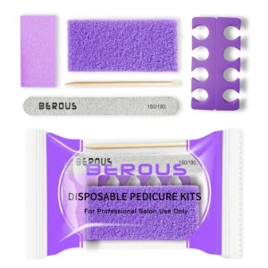 Hot Sales Price Disposable 5 in 1 Purple Pedicure Kit for Nail Salon Pedicure and Manicure Kits Salon Used