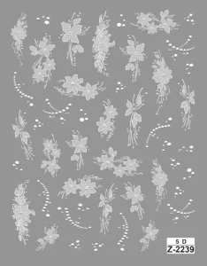 Hot Selling Artificial Nail Stickers Sheet New 3d Butterfly Nail Stickers Factory Price Fall Nail Mini Stickers Decals