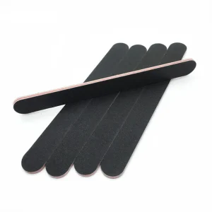 Hot Selling Bulk Pack Custom Printed Black 150 180 240 Grit Nail File Manicure Pedicure Beauty Tool Emery Boards Buffering Files