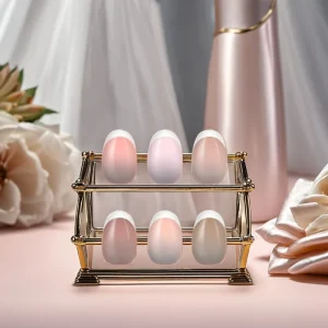 Hot Selling French Press Nail Tips Full Cover Almond Pattern Oval Stock Finger Design Coffin Shape Artificial Material Half Pack