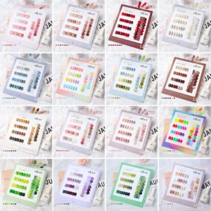 Hot selling Gel Nail Polish Set 15ml Bottle Long Lasting Vegan UV Nail Gel Polish Kit with 12 Colors Private Label
