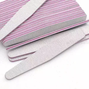 Hot selling High Quality Professional Nail Files 100 180 Custom Logo Mini Small Grey Sanding Files Nail Files
