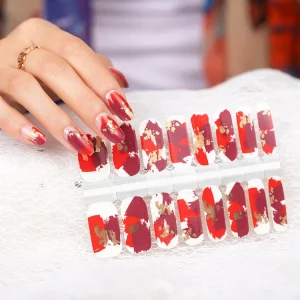 Huizi Factory Supplier Wholesales New Design Sticker Decal Art Decoration Products Nail Stickers