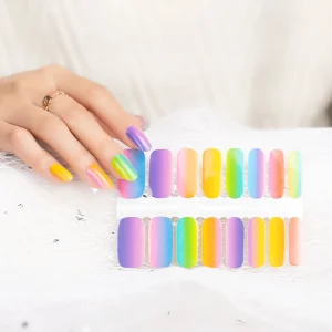 Huizi Nail Wraps Factory Price Korea Polish Nail Stickers