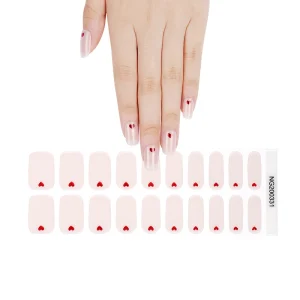 Huizi Professional Uv Gel Nail Wraps Supplies 3d Foil Nail Art Gel Nail Polish Stickers With Glitter