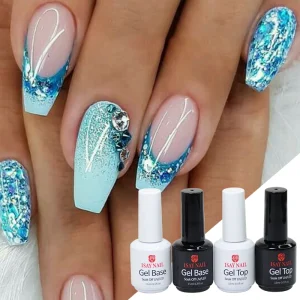 ISAY BEAUTY 500 Colors Healthy High Gloss Top Coat Soak 15ml UV LED Cure Nail Gel Polish With OEM ODM Service