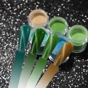 ISAYNAIL Cat Eye Dip Powder Nail Art Magnet Fast Dry Long Lasting OEM ODM Customizable Logo Sample Available