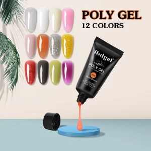 Ibdgel High Quality Quick Extension Poly Gel Nail Set 30ml Tube OEM Private Label Poly Builder Gel For Nail Salon