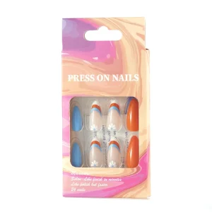 In Stock French Press on Nail Luxury Handmade Acrylic Artificial Nail Tips Set With Tools