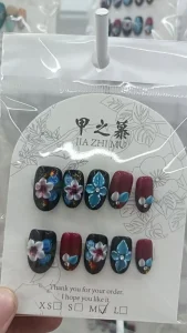 JIAZHIMU Oval Square Coffin Almond Newly Handmade Artificial Nail Tips Easy for Beauty Random style