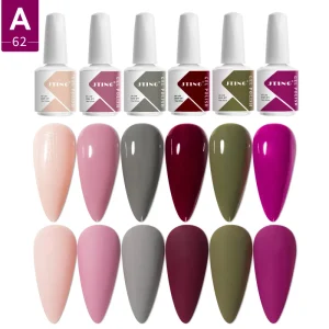 JTING 15ml 6PCS box Soak Off UV LED Colors Nail Gel Polish OEM Customized Private Label Enamel Gel Nail Polish Varnish Set