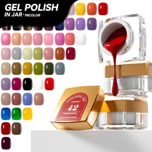 JTING Pigment 98 Colors Gel Polish in a Jar Set Japan Style Painting Gel Nail Polish Colors OEM Private Label