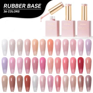 JTING Professional 36 Colors Rubber Base Nail Gel Polish Set OEM ODM Customized Private Brand Bottles Collection