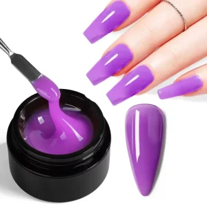 Jewhiteny 28 Colors Poly Extension Gel Nail Kit No Heam No Tpo Easy Apply Soak off Nail Extension Solid Glue Gel Nail