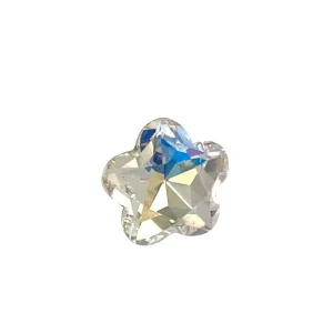 K9 Crystal Diamond Plum Blossom Nail Art Decoration 12MM Flower Pointed Bottom Cognac White Wearable Nails Accessories