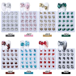 K9 Crystal Flat Bottom Special Shaped Flat Back Glass Rhinestone 3D Nail Art Rhinestones Charm Decorations