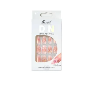 KNail Press on Nails with Fashion Design and ABS Material Pink Nails for Fingers