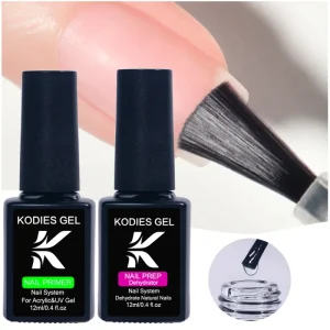 KODIES GEL UV Gel Natural Nail Dehydrator Acid Free Primer Nail Prep Fast Dry Strong Base Coat 12ml Private Label OEM ODM