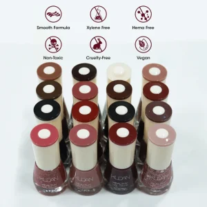 KUDAN Nail Polish 18 Colors of Colorful Shiny and Long lasting Nail Polish