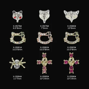Kawaii Nail Charms 3D Nail Art Ornament Supplies for Women Girls DIY Nail Craft Phone Case Decoration
