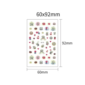 Kids Nail Stickers Nails Art Animal Shape Glow in the dark Stickers for Nail Decorations
