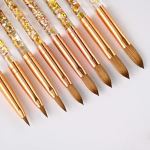 Kolinsky Nail Brushes Nail Liner Art Brush Carving Tools Mink Hair Kolinsky Acrylic Nail Brush