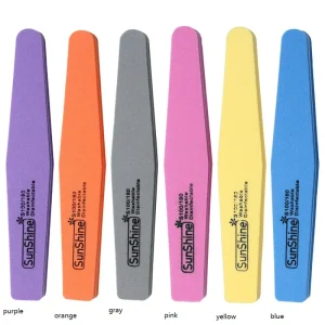 Korea 100 180 Custom Professional Diamond Sponge Nail File Buffer