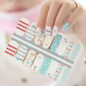 Korea Nail Art Sticker Custom Wraps Nail Art Decoration Sticker Non Toxic Nail Sticker