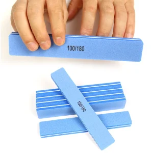 Korea Sandpaper Blue Sponge Nail File Durable NailFile Nail Files 100 180