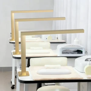 L-shaped Nail Table Lamp Light for Nail and Eyelash Care Eyebrow Tattooing Nail Beauty Salon Desktop Lighting Lamp