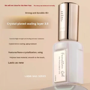 LADAI New Functional Glue Set Special Functional Gel Base Coat Reinforcement Crystal Top Coat for Nail Salon