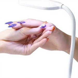 LED Battery Powered Desktop Folding Fast-Drying Nail Tip UV Curing Lamp Non-Blackening Hands