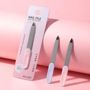 LMLTOP 100 180 Mini Nail Manicure File Strip Sanding File C0337 Private Label Nails Art Buffer Reusable Polishing Nail File