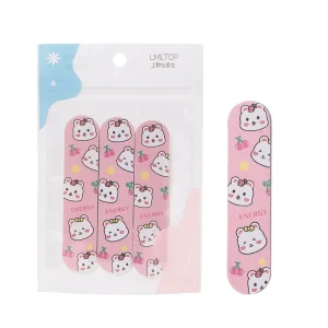 LMLTOP Single Sided Mini Nail Buffer 3pcs Colorful Emery Board File SY1031 1 Manicure Shaping Buffing Smoothing Nail File