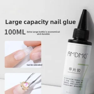 Large Capacity Refill Nail Plate Adhesive Reinforced Durable Quick Drying Base Coat Sealing Glue Nail