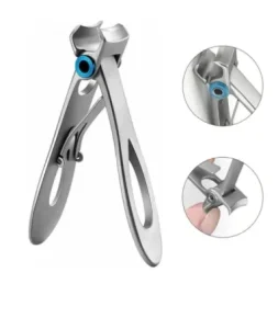 Large Opening Stainless Steel Nail Clippers with Thick & Hard Design Portable Single Pack for Toenail Clipping