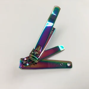 Large Size Carbon Steel Finger & Toe Nail Clippers Portable Durable Rainbow Multicolour Coated