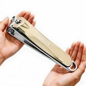 Large Stainless Steel Flat Nose Nail Clippers Wide Jaw Opening Professional Durable Flat Slanted Blade Tips For Household