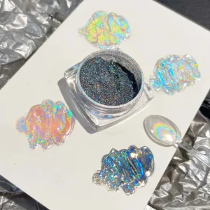 Laser Powder Spectra Flair Rainbow Pigment Color Powder Mirror Nail Chrome Holographic Pigment
