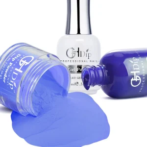 Light Blue Color Matching 3 in 1 Acrylic Dipping Powder for Finger Nails and Toes Latest Manicure Dipping Powder