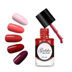 Long Lasting Nail Liquid Lacquer Enamel Treatment Pink Nude Colors Water Based Permeable Breathable Nail Polish