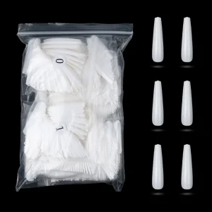 Long Transparent French Nail Tips Full Cover Gel X Nails Tips 5040pcs 600pcs bag