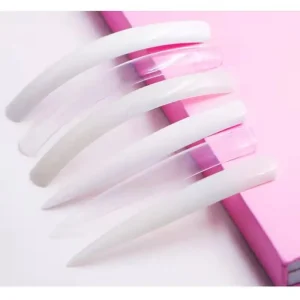 Long square Nail Tips Natural and clear Color Xxxl Full Cover square Nail Tips for Manicure Art