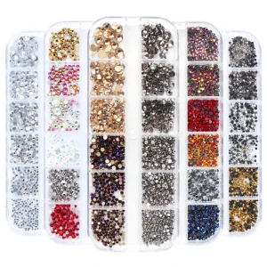 Luminous 3mm Crystal Colorful Jelly Neon Rhinestones 3D Nail Art Decor Glitter Stones Manicure DIY Flatback Beads
